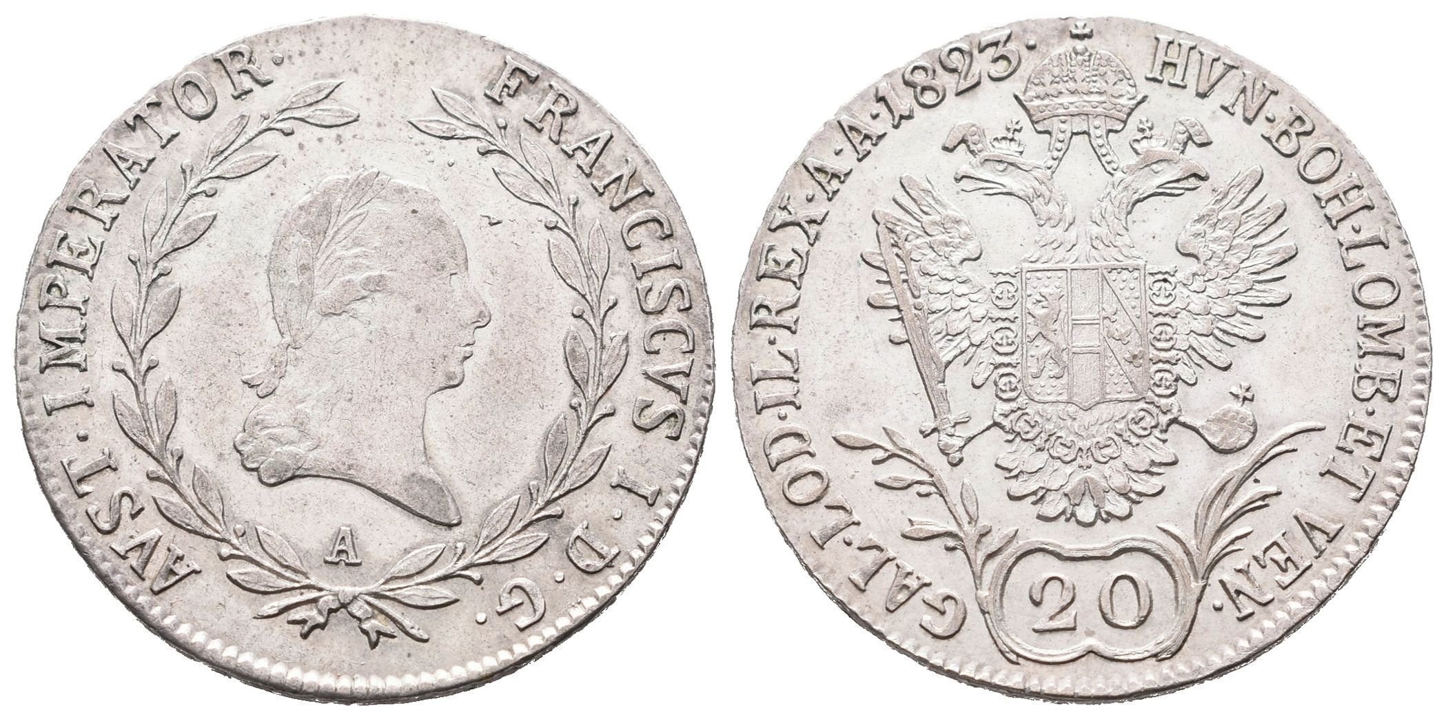 František II., 20 Krejcar 1823 A