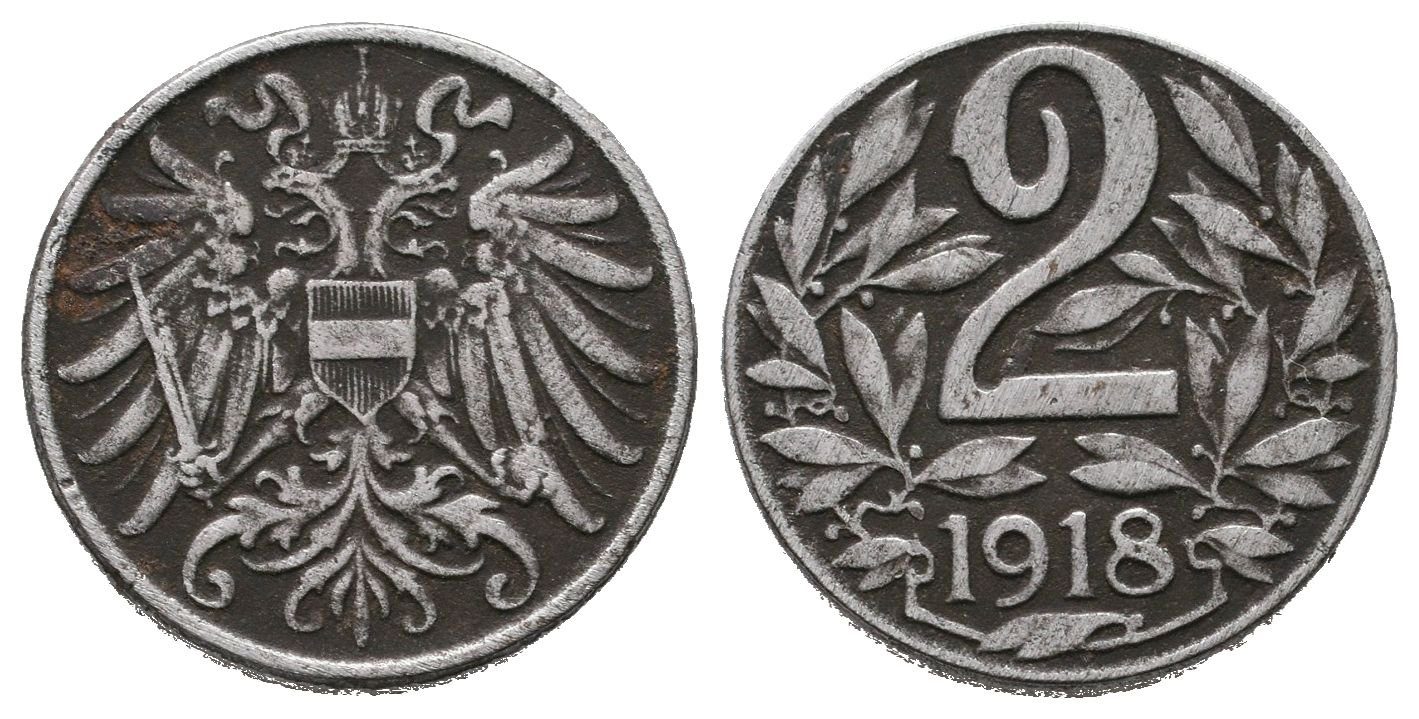 2 Haléř 1918