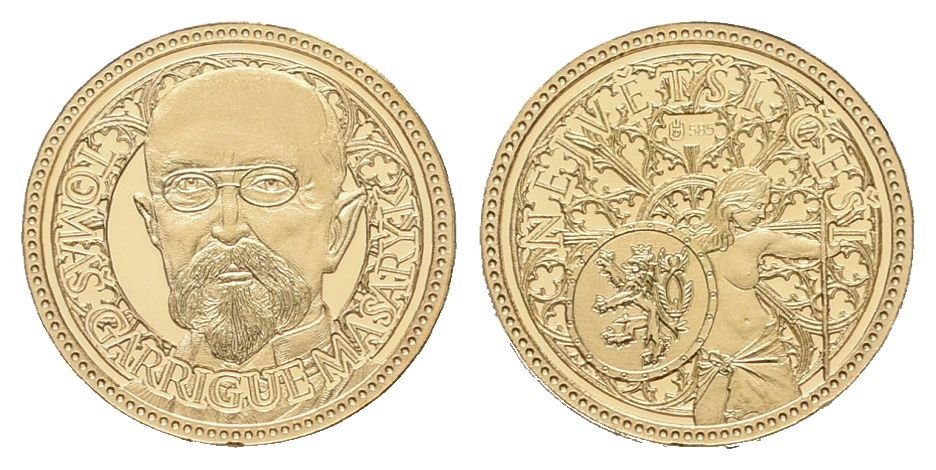 Medaile b.l. - Největší Češi - Tomáš Garrigue Masaryk