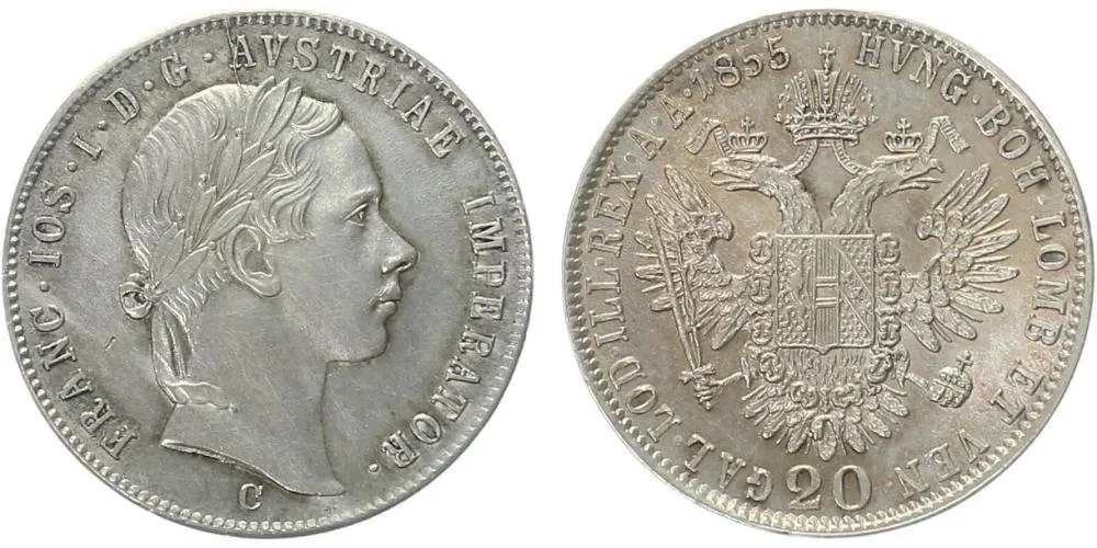 Konvenční měna, 1848 - 1857 — 1