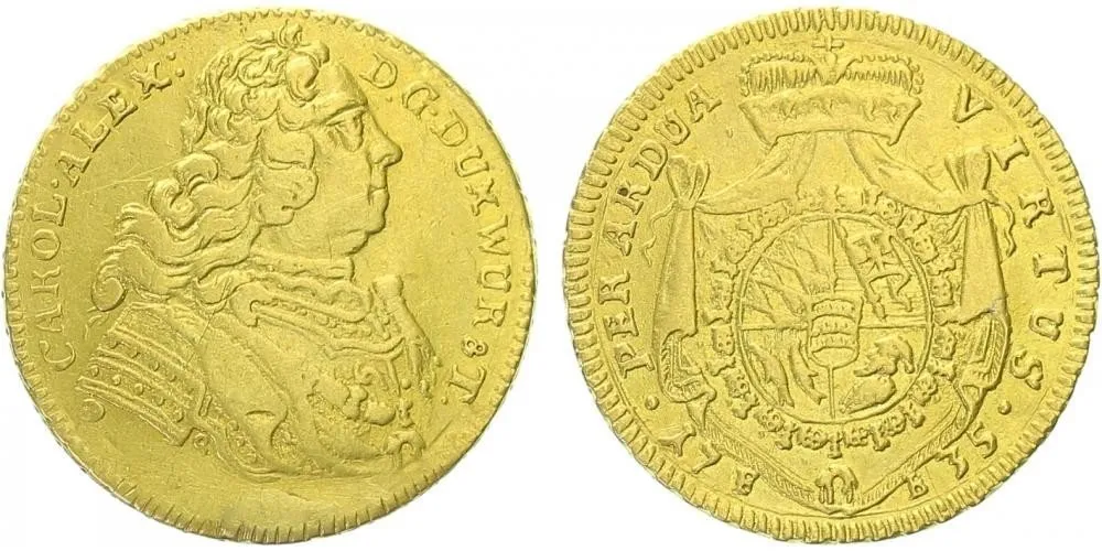 Württemberg, Karl Alexander, 1733 - 1737 — 1