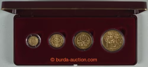 1995 SADA ZLATÝCH MINCÍ KORUNA ČESKÁ 1995 / 1000Kč (raženo 1.997 ks), 2000Kč (raženo 1.995 ks), 5000Kč (raženo 996 ks), 