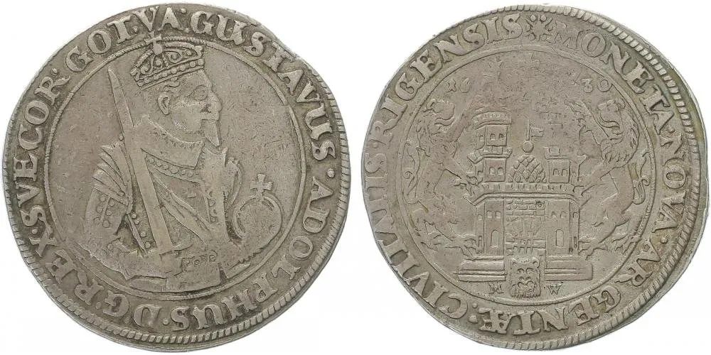 Livonia - Riga, Gustav II. Adolf, 1611 - 1632 — 1