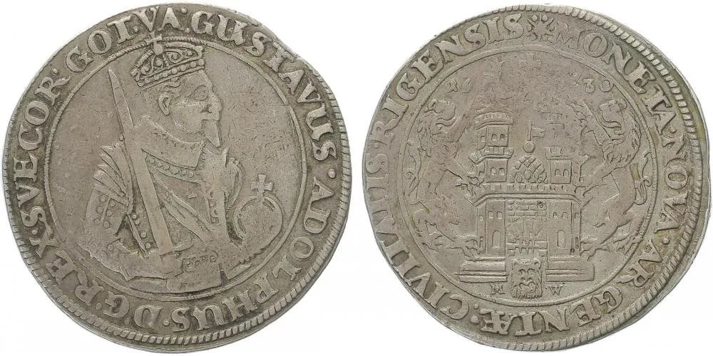 Livonia - Riga, Gustav II. Adolf, 1611 - 1632 — 1