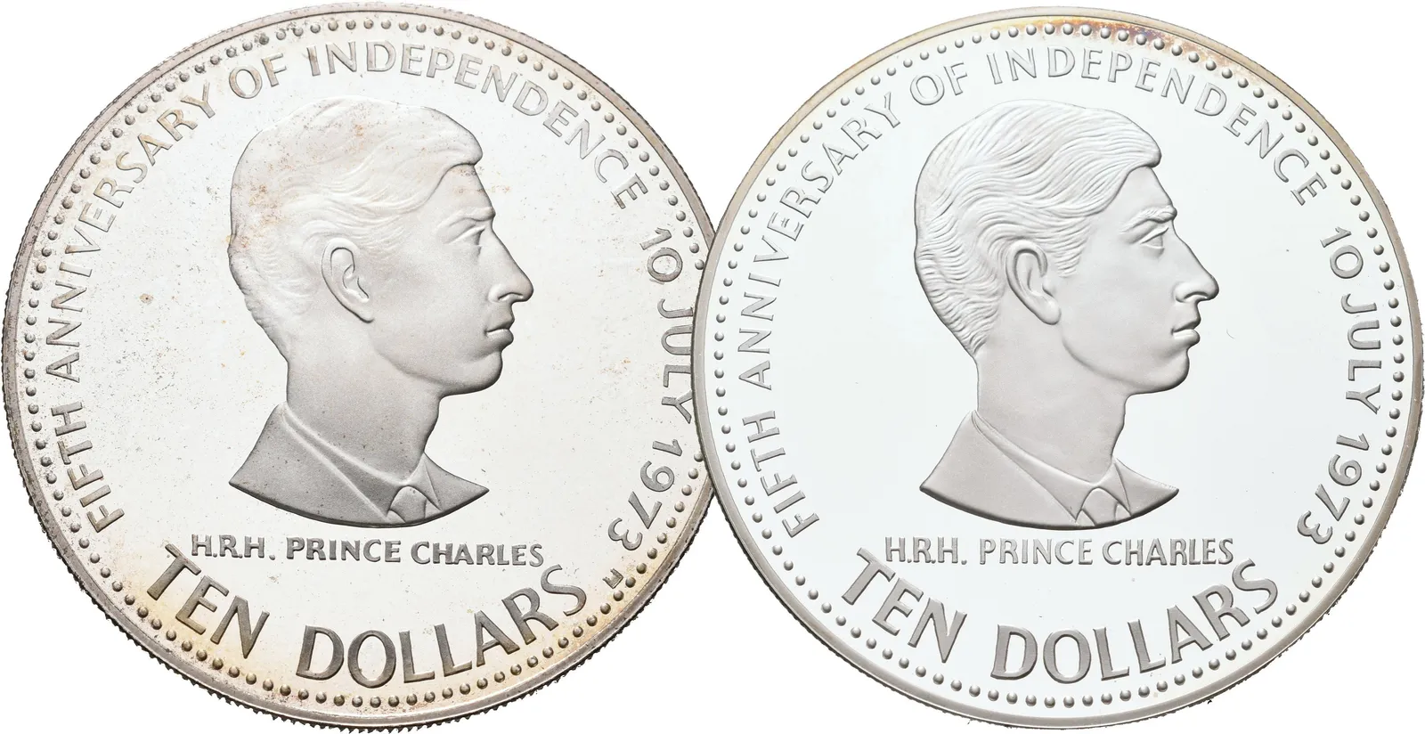 Bahamy, Sada mincí 10 Dollars 1978 - 5. výročí nezávislosti