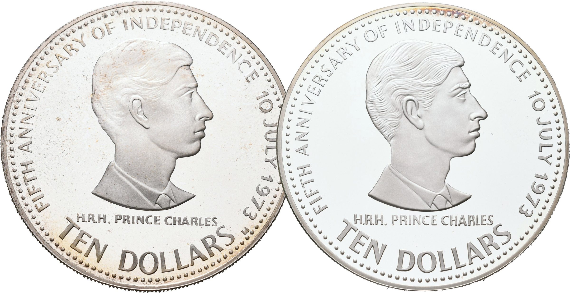 Bahamy, Sada mincí 10 Dollars 1978 - 5. výročí nezávislosti