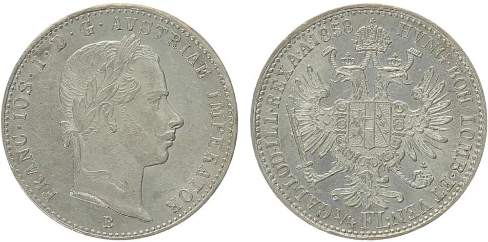 Rakouská a spolková měna, 1857 - 1892 — 1