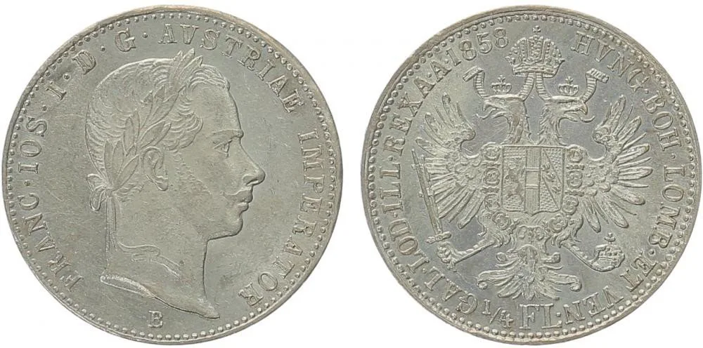Rakouská a spolková měna, 1857 - 1892 — 1