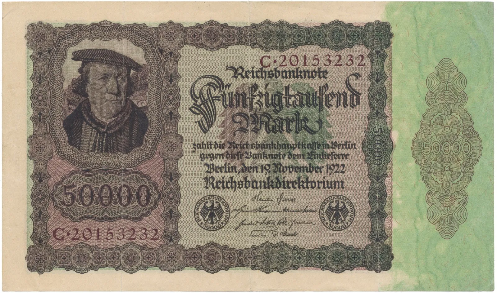 Německo, 50000 Mark 1922, Ro.78