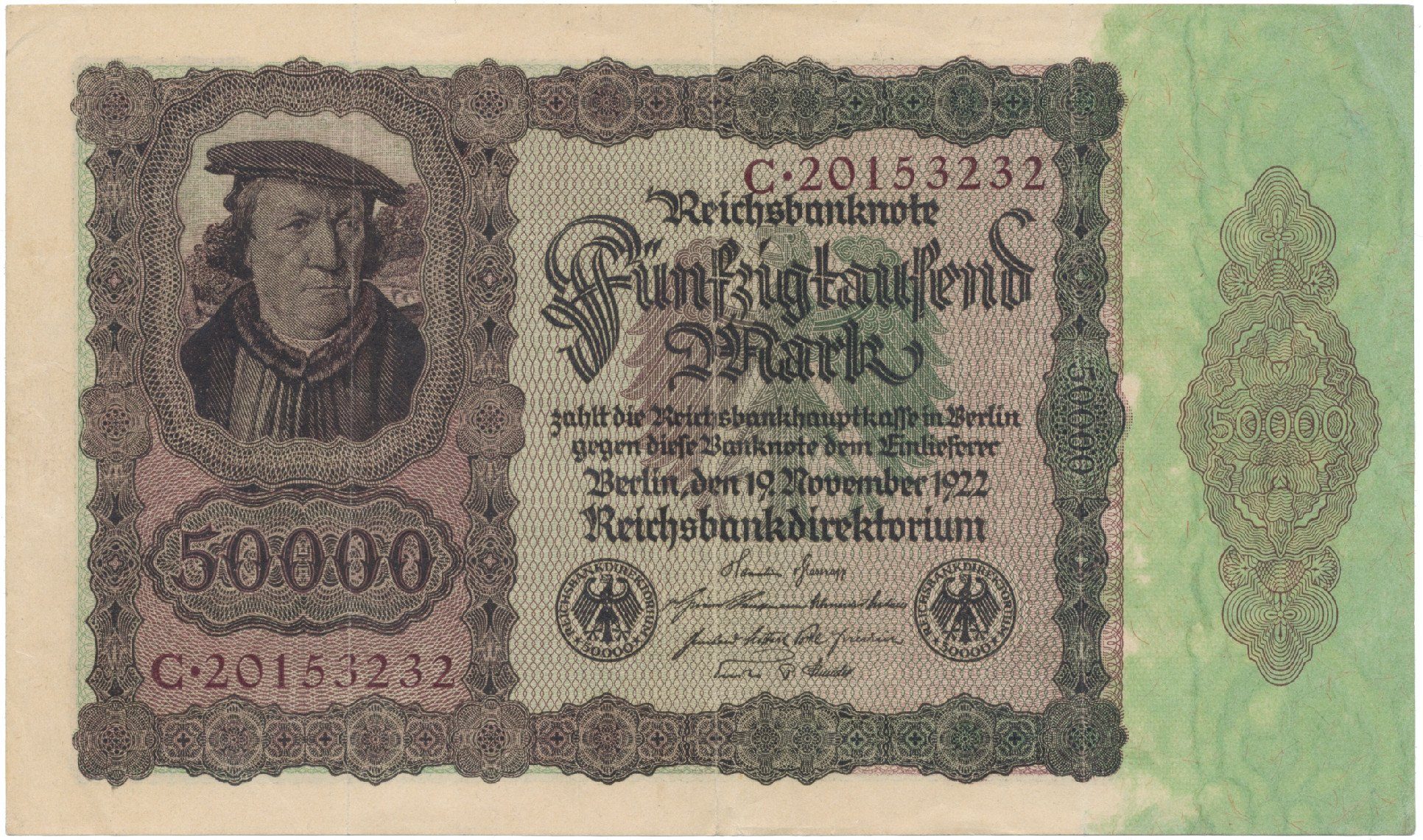 Německo, 50000 Mark 1922, Ro.78