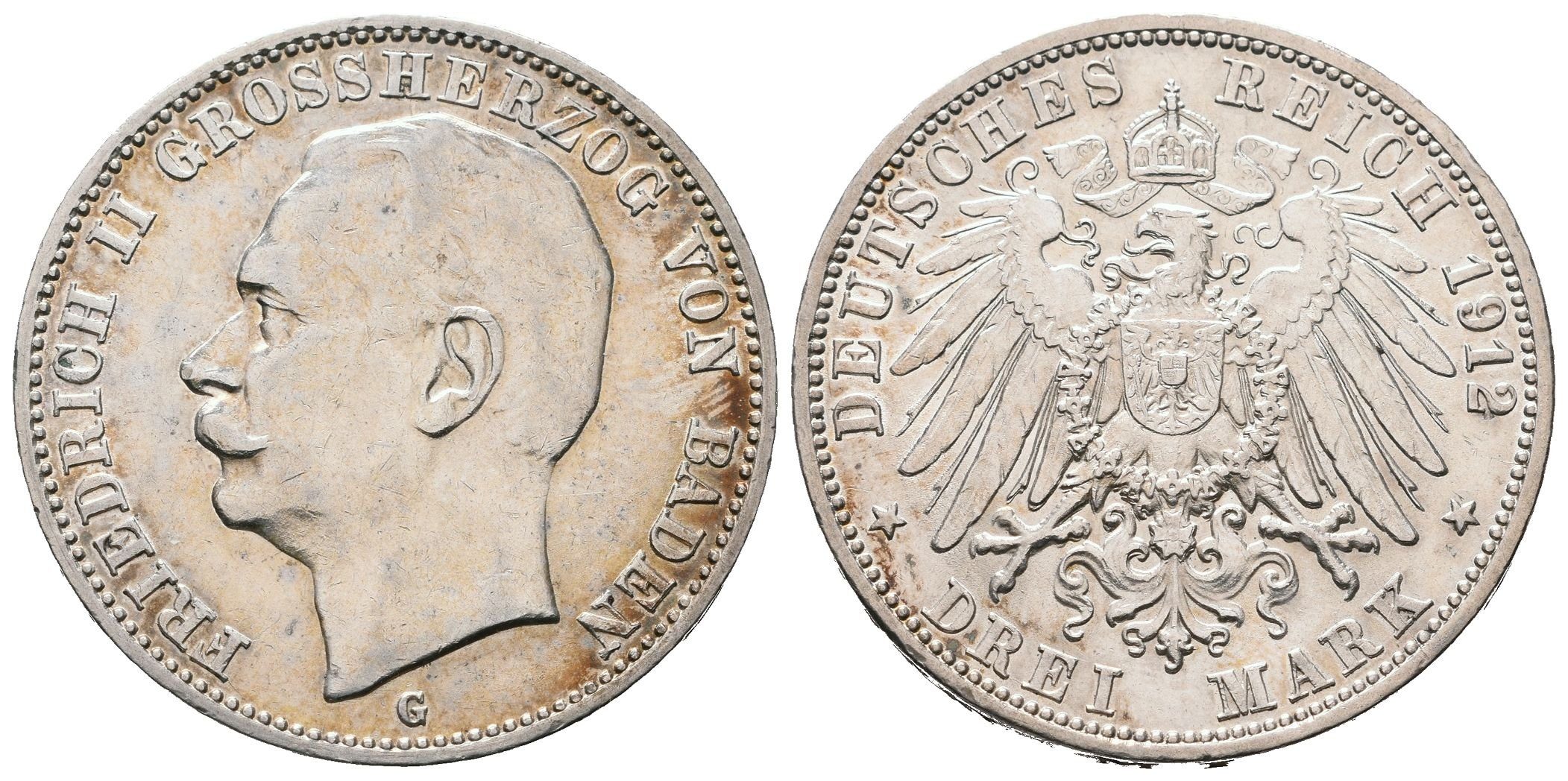 Baden, 3 Marka 1912 G