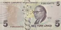 Turecko, 5 Lira 2009, P.222A - fotografie 2
