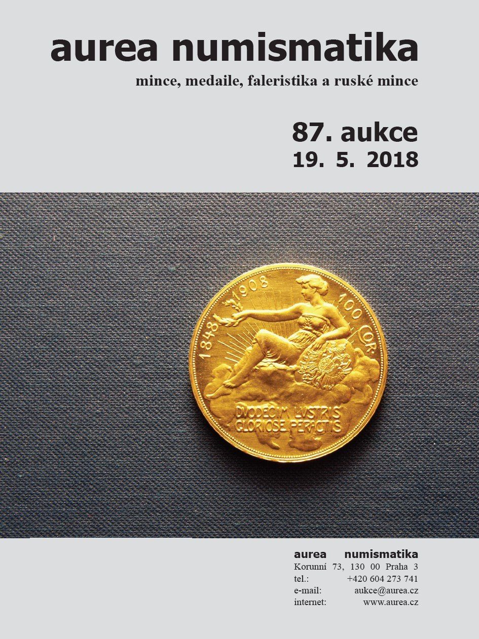 87. Aukce - mince, medaile, faleristika a ruské mince
