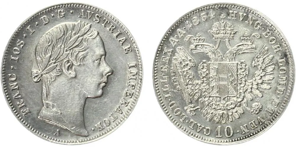 Konvenční měna, 1848 - 1857 — 1