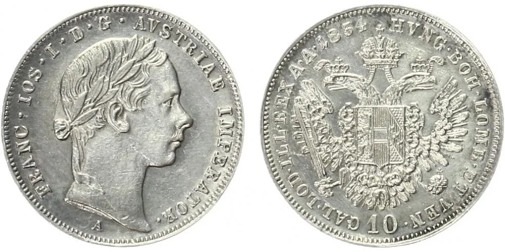 Konvenční měna, 1848 - 1857 — 1