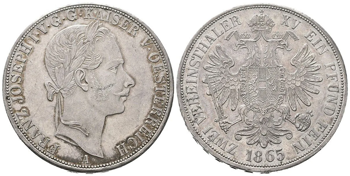 Rakouská a spolková měna, 1857 - 1892 — 1