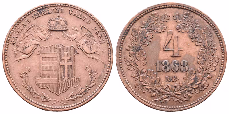 4 Krejcar 1868 KB