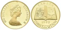 Kanada, 100 Dollars 1982 - New Constitution