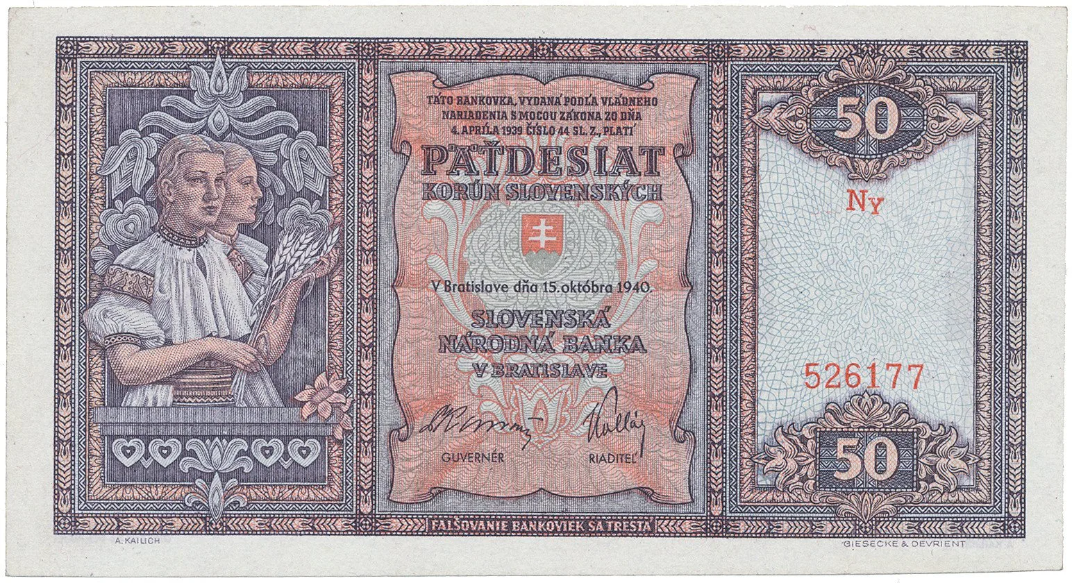 Slovenský stát, 1939 - 1945 — 1