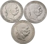 5 Koruna 1900 - lot 3 ks