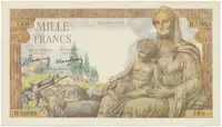 Francie, 1000 Francs 1943, P.102