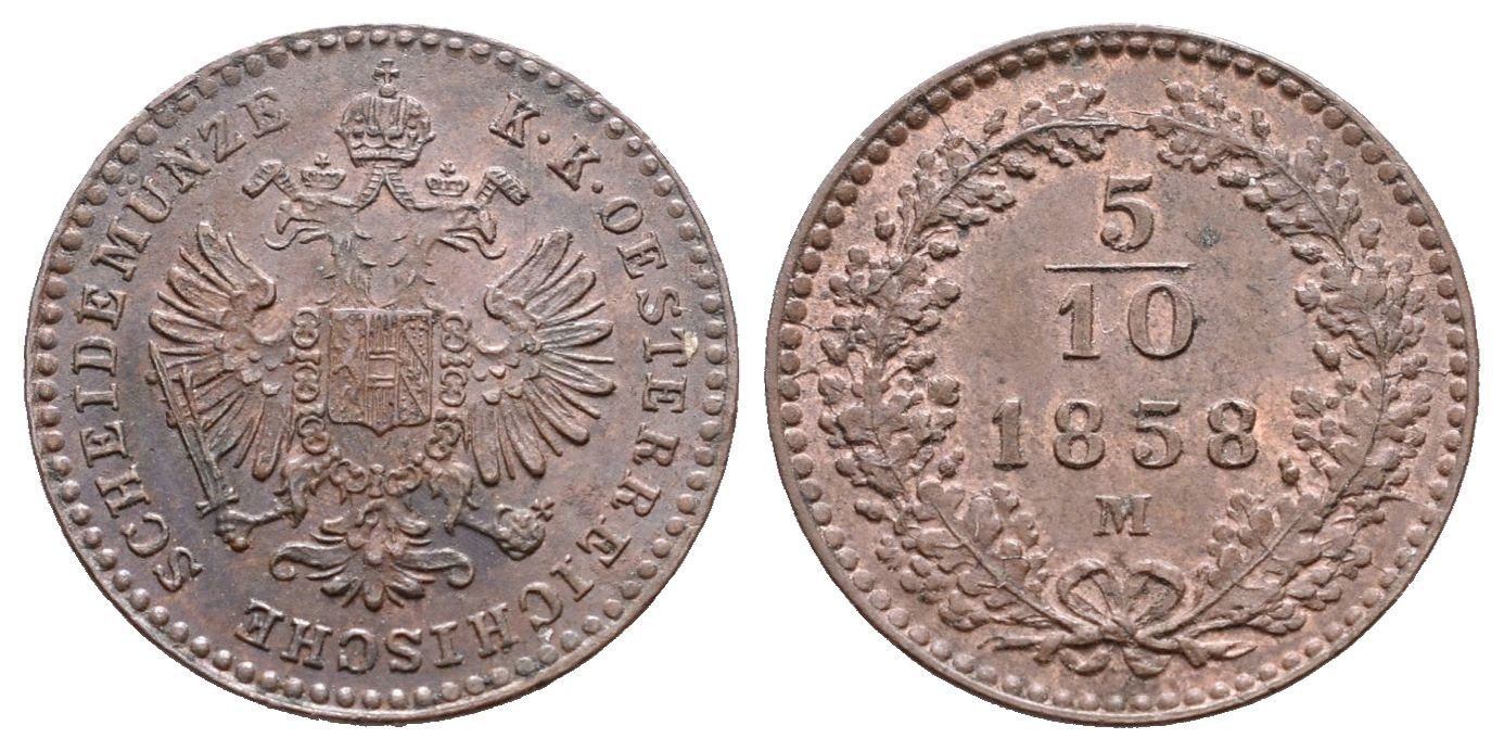 5/10 Krejcar 1858 M