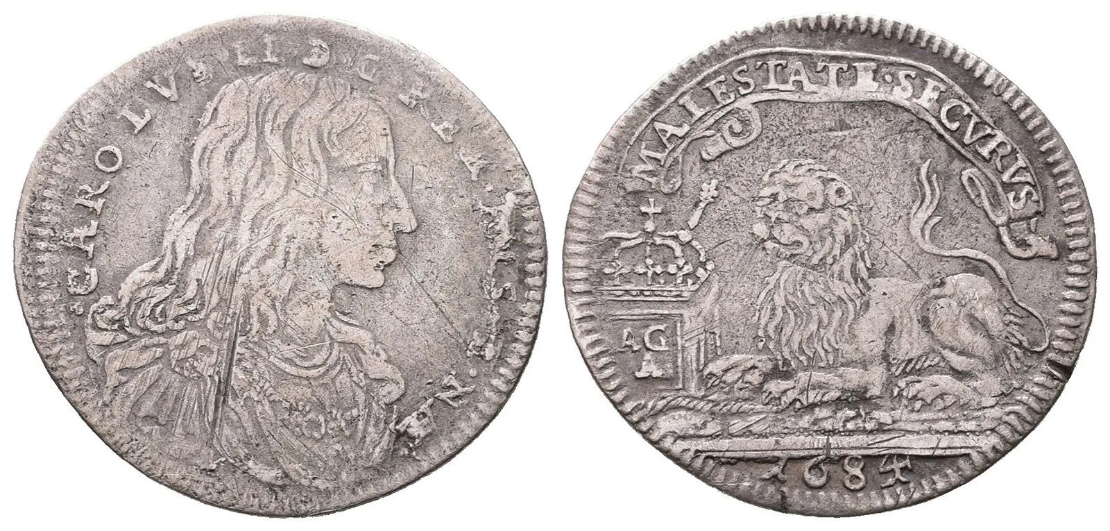 Itálie - Neapol a Sicilie, Charles II., 1665 - 1700 — 1