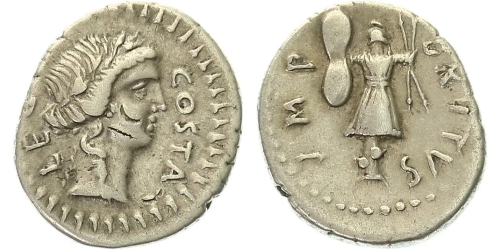 M. Iunius Brutus, L. Pedanius Costa, 43 - 42 př. Kr. — 1