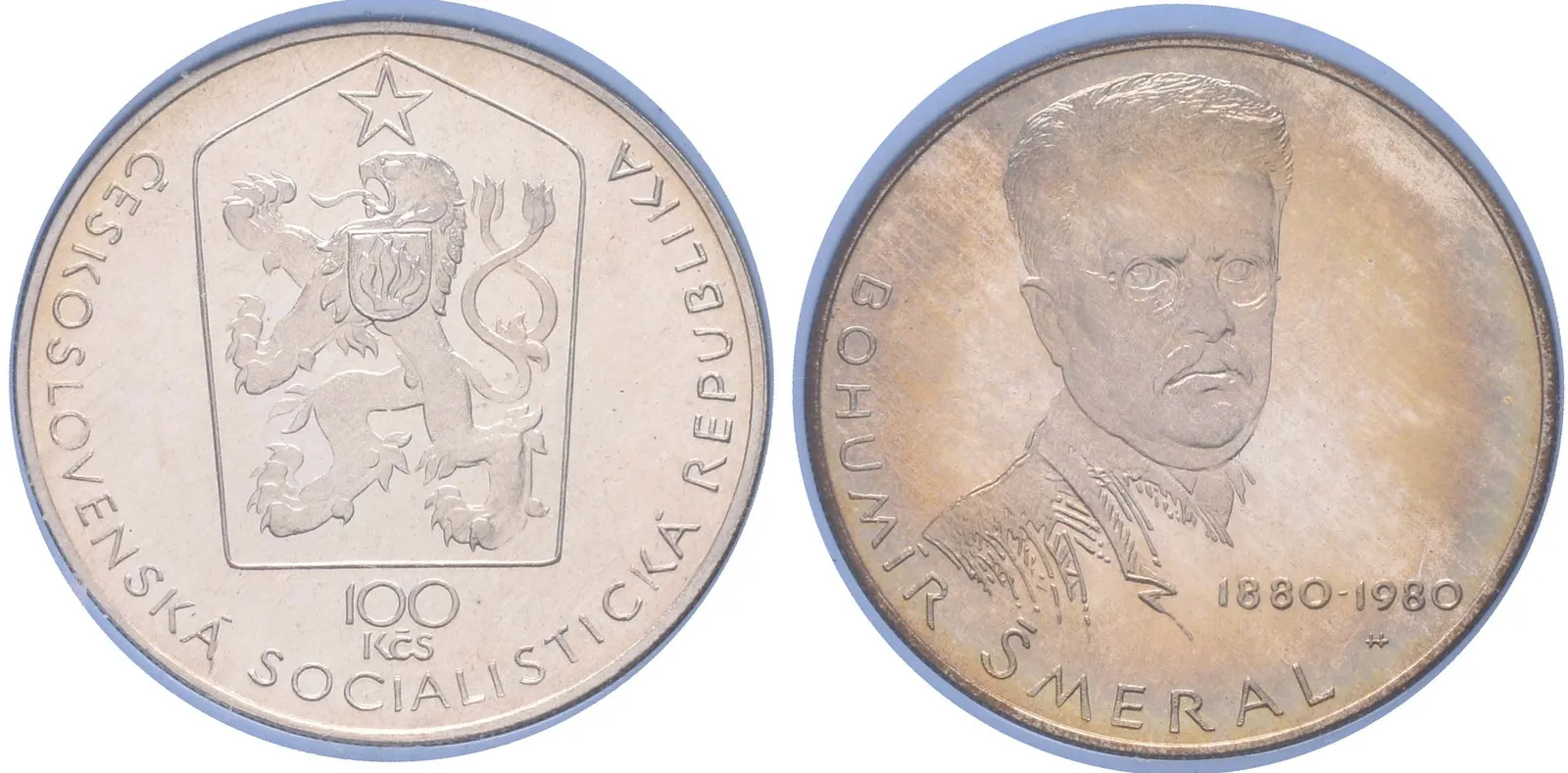 100 Kčs 1980 - Bohumír Šmeral, PROOF