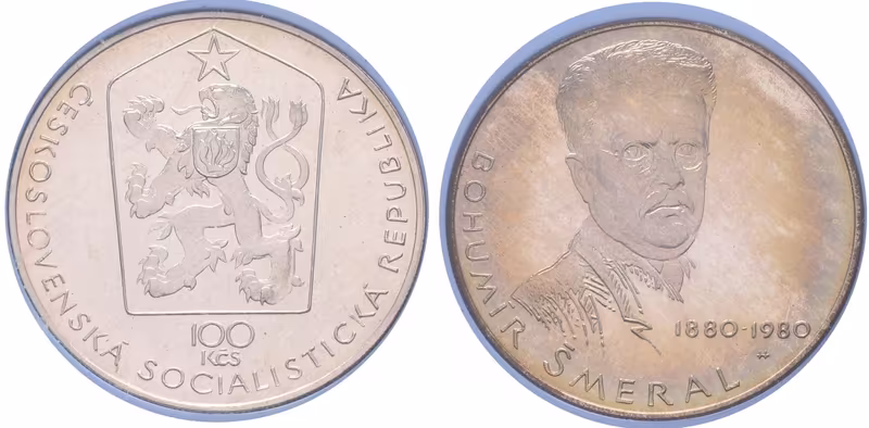 100 Kčs 1980 - Bohumír Šmeral, PROOF