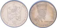 100 Kčs 1980 - Bohumír Šmeral, PROOF