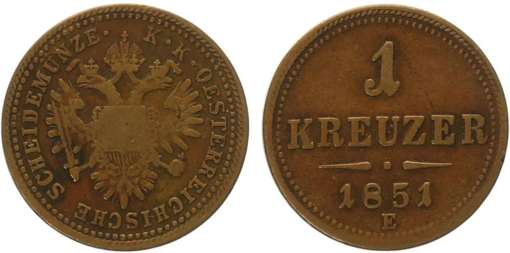 Konvenční měna, 1848 - 1857 — 1