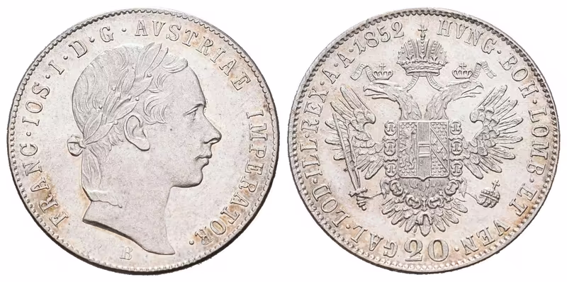20 Krejcar 1852 B