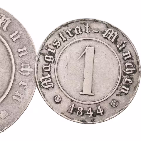 AE Tržní známky (Schrannen-Gebührmarken) 1844 - magistrát města Mnichova,