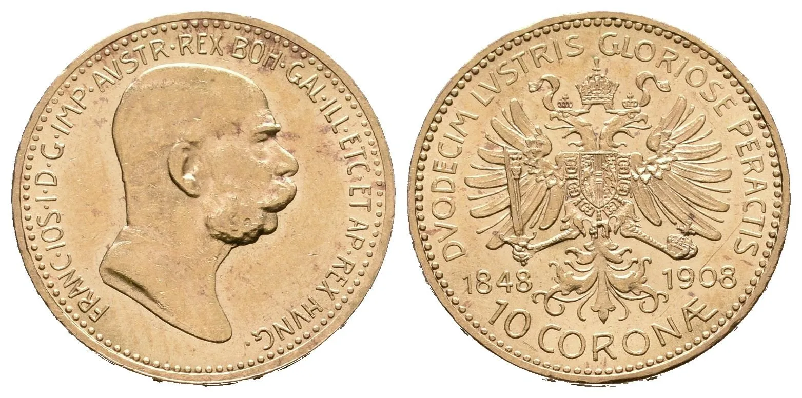 10 Koruna 1908 - jubilejní