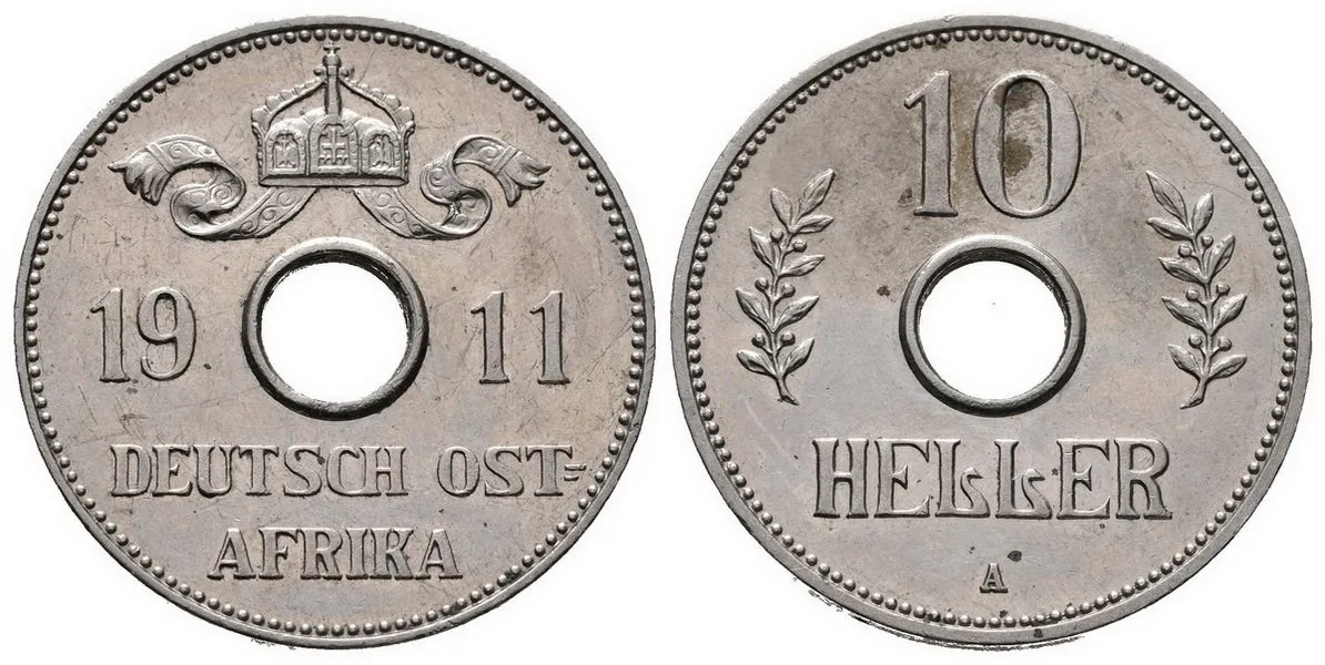 Koloniální ražby, Německá Východní Afrika — 1