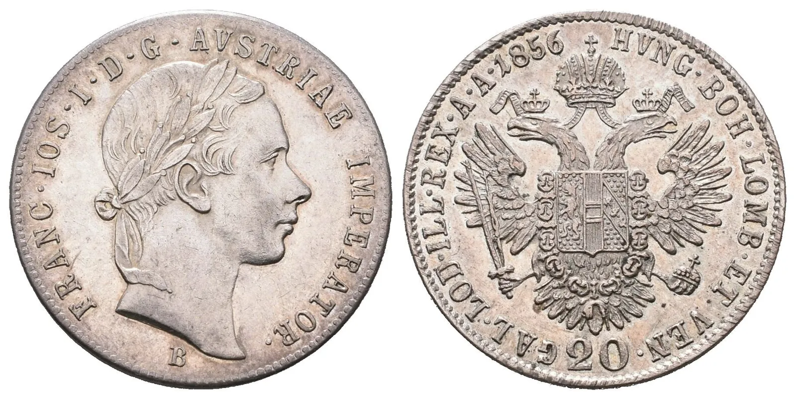 20 Krejcar 1856 B
