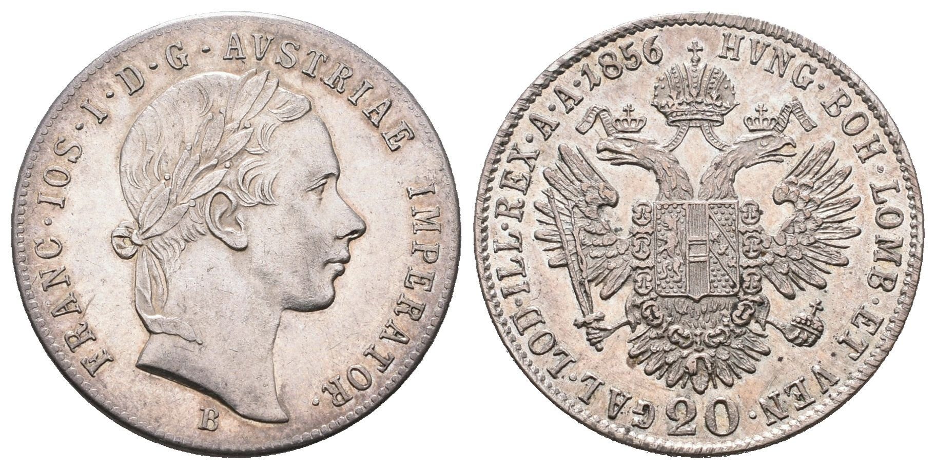 20 Krejcar 1856 B