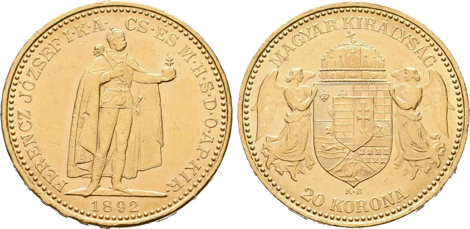20 Koruna 1892 KB