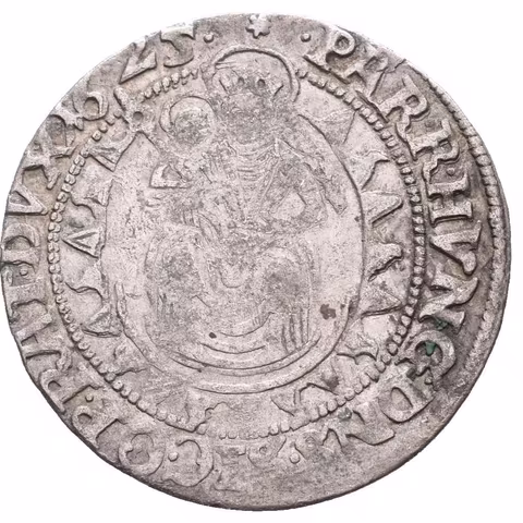 Groš (5 Denár) 1625 CC, Košice, Husz.435, pěkná zachovalost, patina, exc.