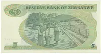 Zimbabwe, 5 Dollars 1983, P.2c - fotografie 2