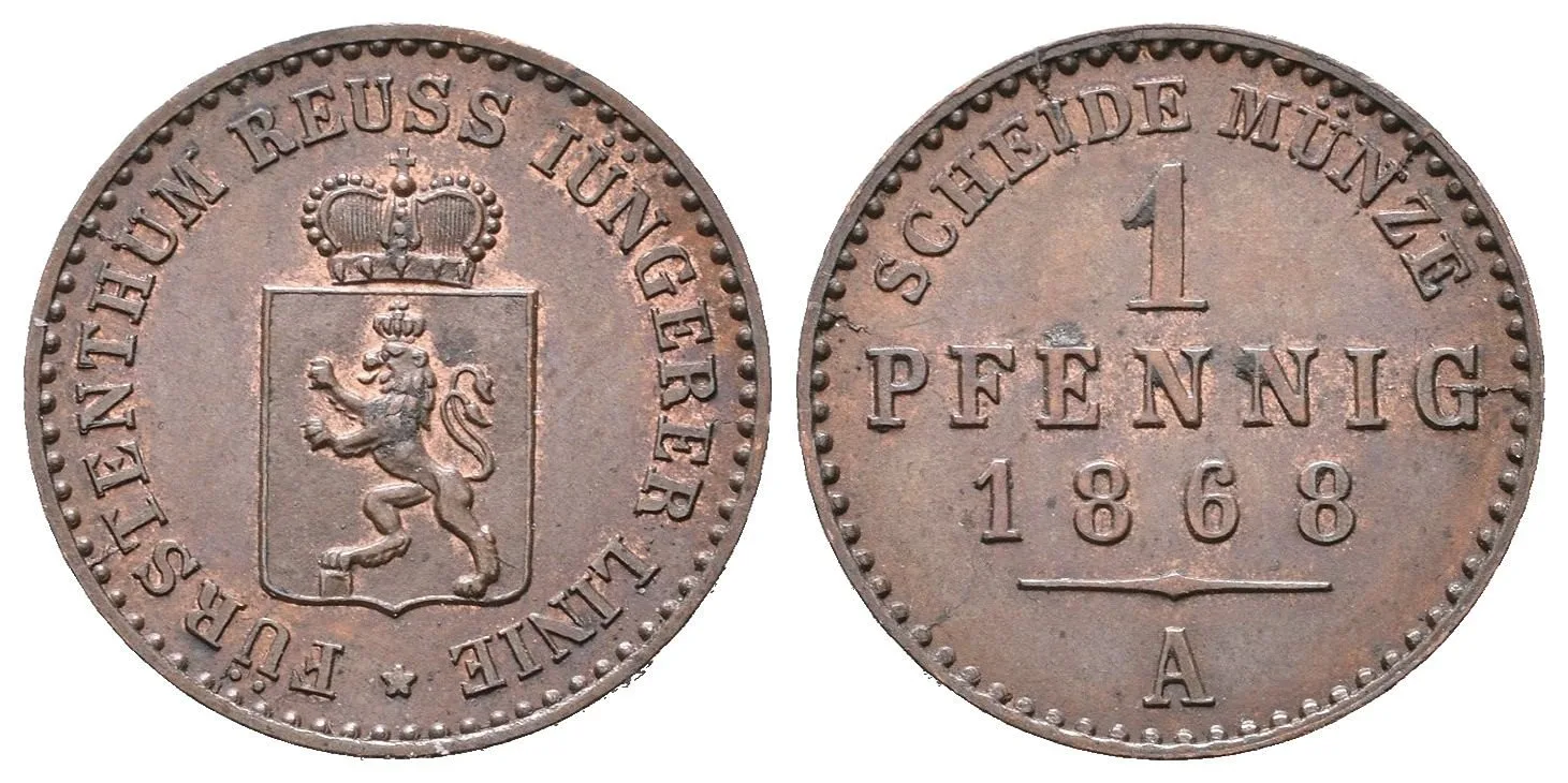 Reuss - Schleiz, Heinrich LXVII., 1854 - 1867 — 1