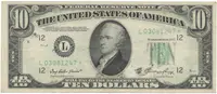 USA, 10 Dollars 1950A, náhradní série *, Pick.439r