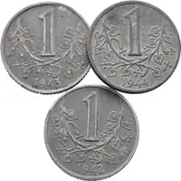1 Koruna 1942, 1943, 1944
