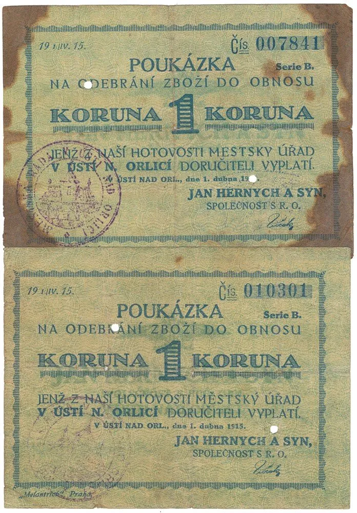 Nouzovky české od roku 1914 — 1