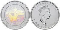 Kanada, 5 Dollars 2002 - Anniversary Loon Hologram Coin