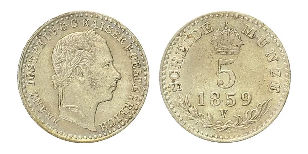 Rakouská a spolková měna, 1857 - 1892 — 1