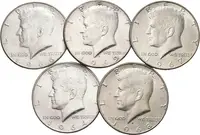 Soubor mincí - 1/2 Dollar 1964, Ag 0,900 (12,50 g) + — 1