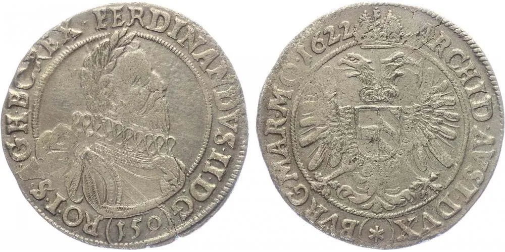 Ferdinand II., 1619 - 1637 (Mince kiprová) — 1