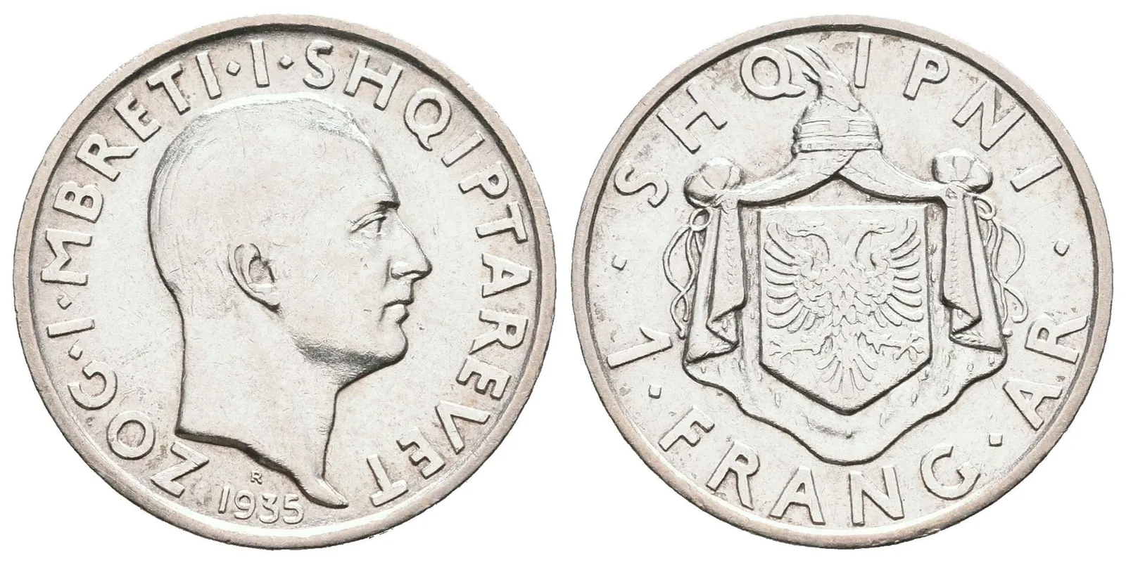 Albánie, 1 Frang 1935